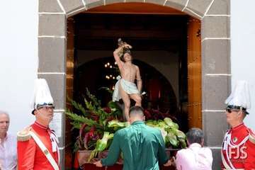 Telde, en la procesión capitalina de San Lorenzo
(Foto Francisco Javier Santana)